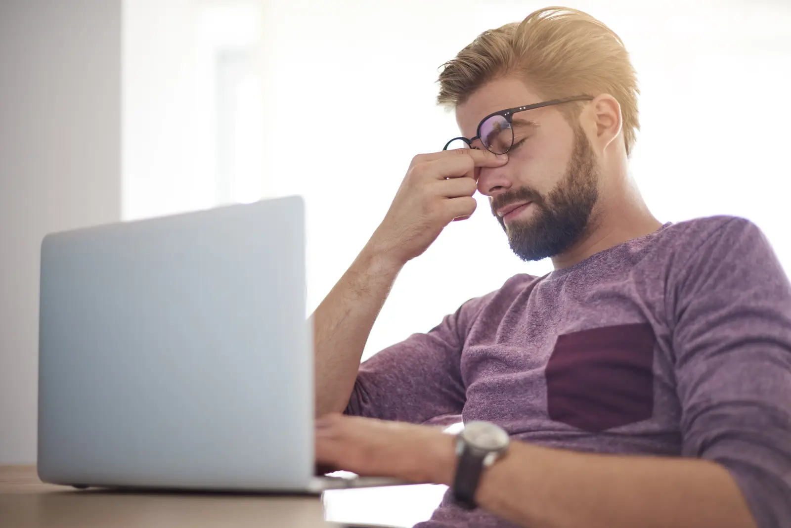 A person frustrated by a slow website